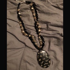 Chunky Medallion Necklace - Handmade
